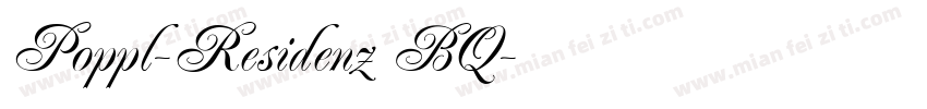 Poppl-Residenz BQ字体转换